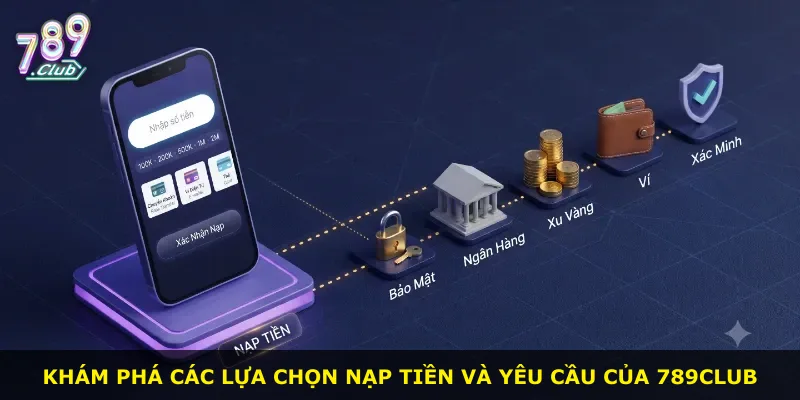 Khám phá các lựa chọn nạp tiền và yêu cầu của 789Club