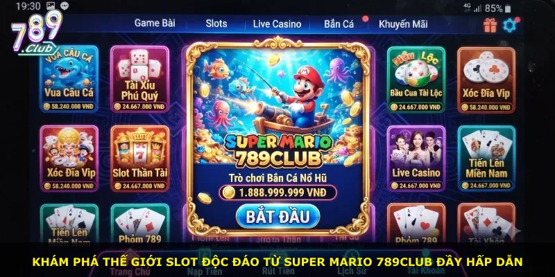 Khám phá thế giới slot độc đáo từ Super Mario 789Club đầy hấp dẫn