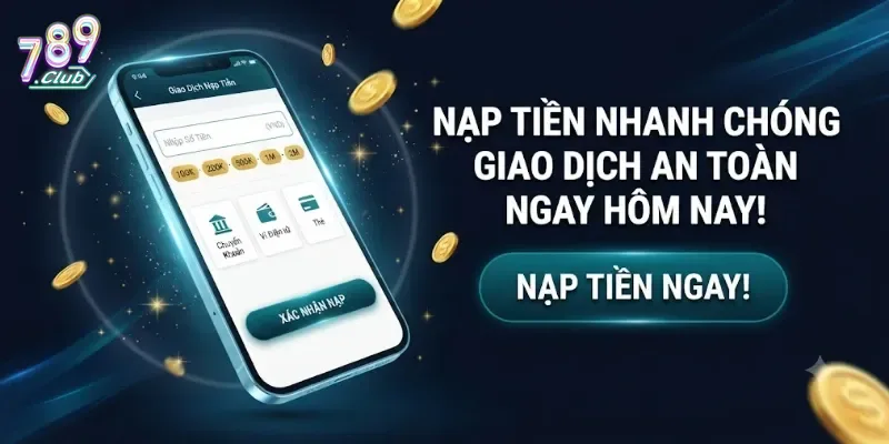 Nạp Tiền 789Club Nhanh Chóng An Toàn, Nhận Ưu Đãi Hấp Dẫn Cho Thành Viên Mới