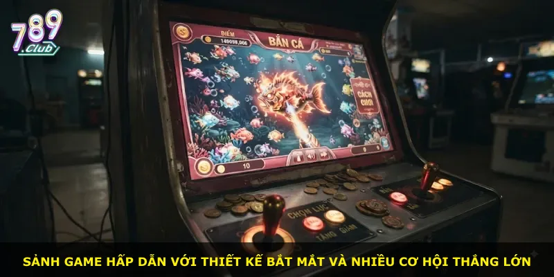 Sảnh game hấp dẫn với thiết kế bắt mắt và nhiều cơ hội thắng lớn