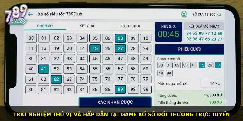 Trải nghiệm thú vị và hấp dẫn tại game xổ số đổi thưởng trực tuyến